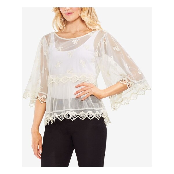 white evening top