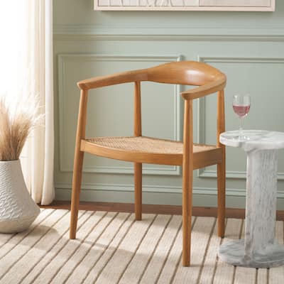 SAFAVIEH Savina Open Weaving Accent Chair, Fully Assembled - 25"W x 21"D x 31"H