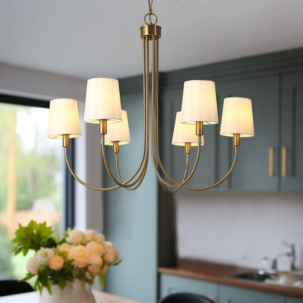 6 light gold chandelier sale