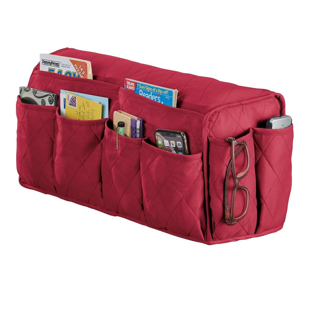 Quilted Multi-Pocket Armrest Organizer - NO SIZE