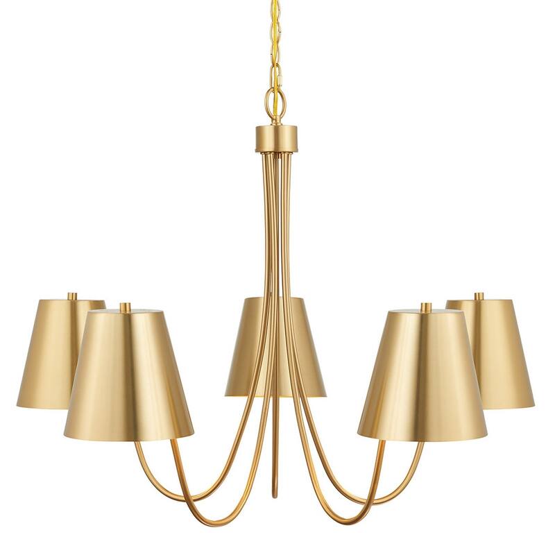 Bellevue SHCH34803 5 Light 32" Wide Chandelier - Natural Brass
