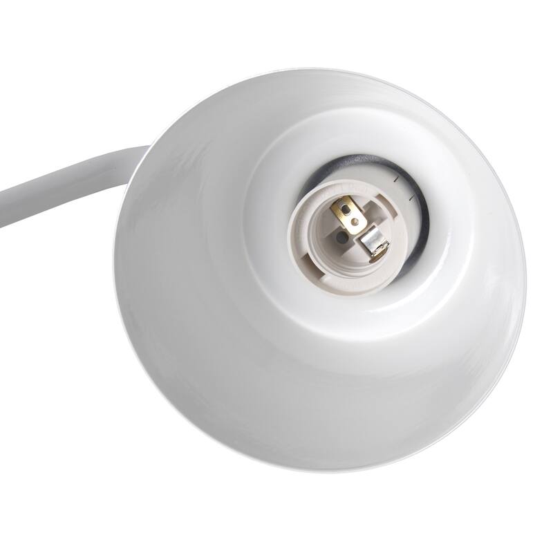 Modern Adjustable Metal Desk Lamp with USB Charging Port in Multiple Colors - 7.8" (L) x 5.6" (W) x 16" (H)