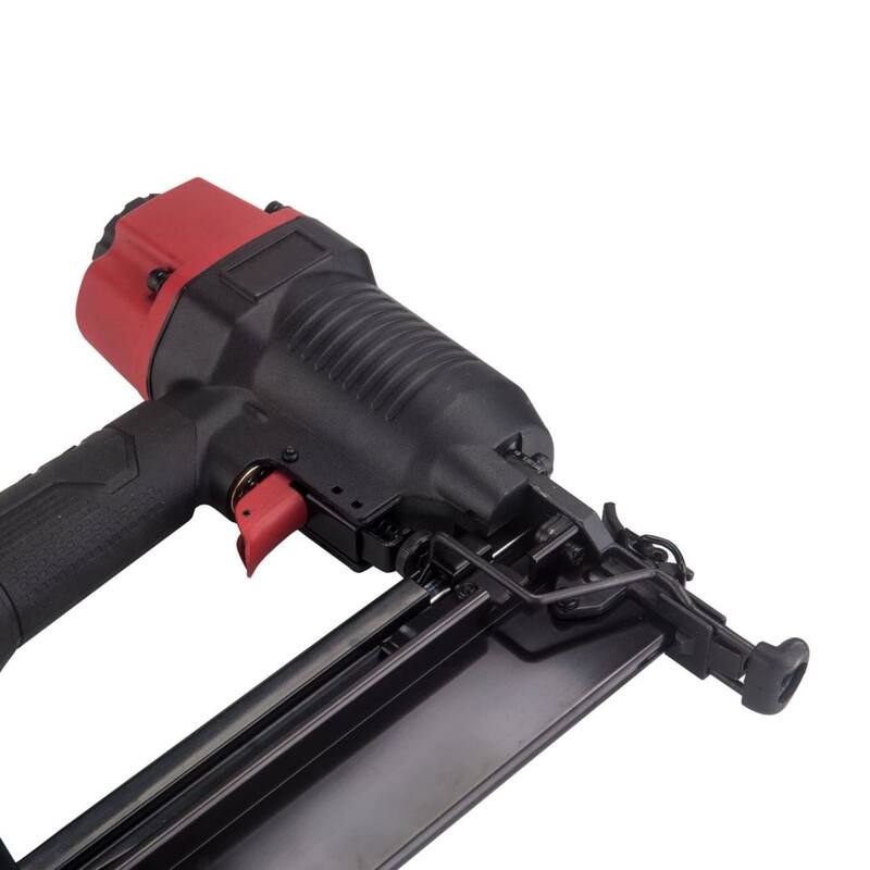 Pneumatic Straight Finish Nailer with Nails (200 Count) Bed Bath