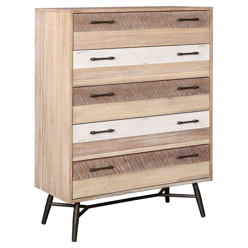 Marlow Platform Bedroom Set Rough Sawn Multi
