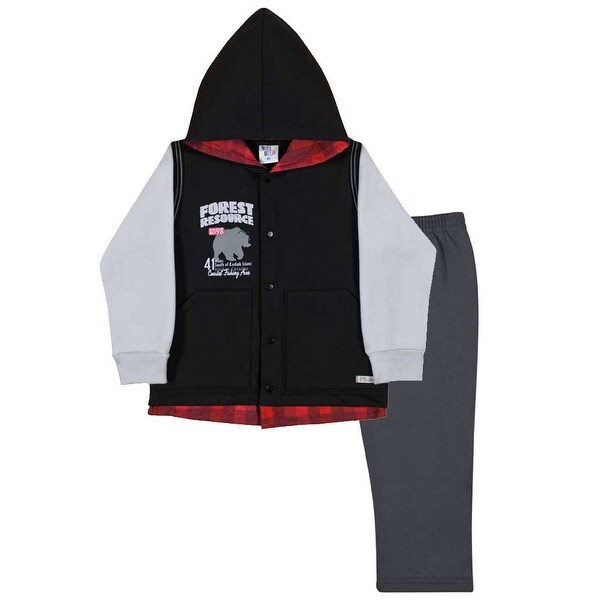 Toddler Boy Hoodie Jacket and Pants Little Boy Set Pulla Bulla Sizes 1-3 years