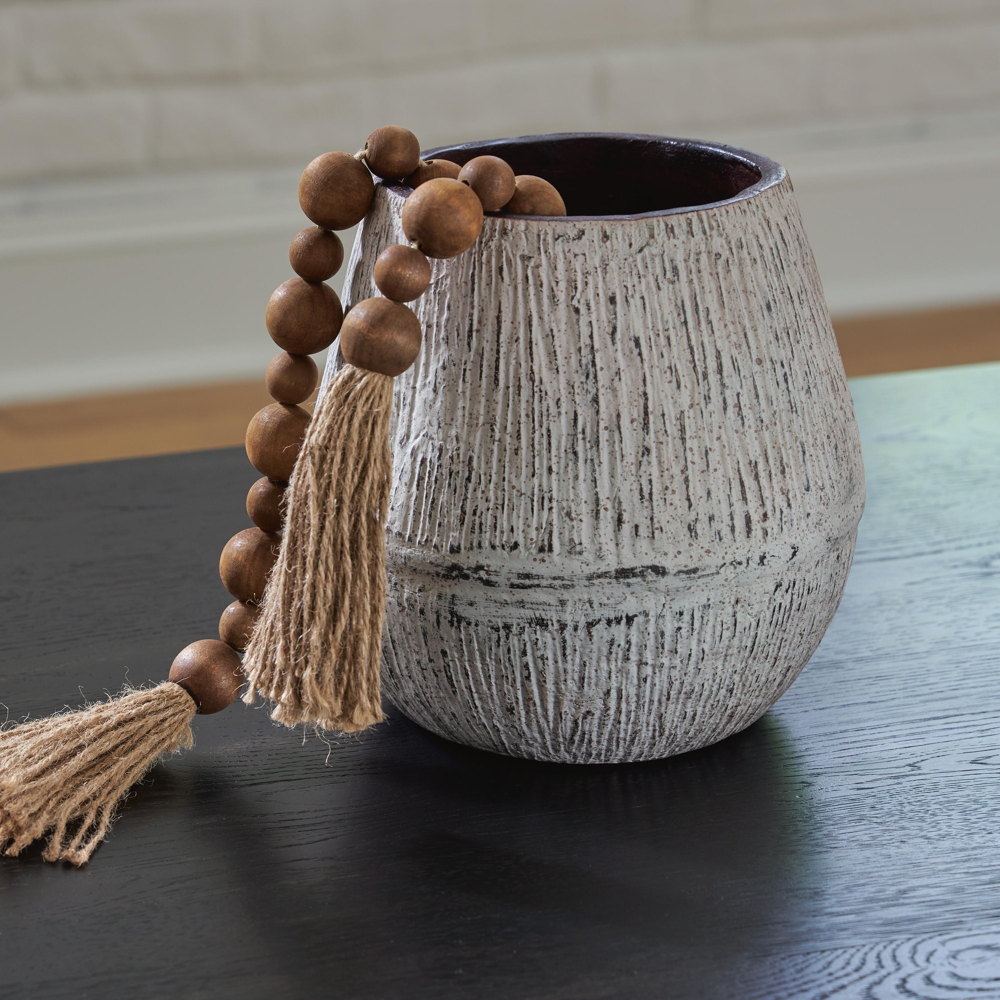 Signature Design by Ashley Claymount Distressed Brown Vase