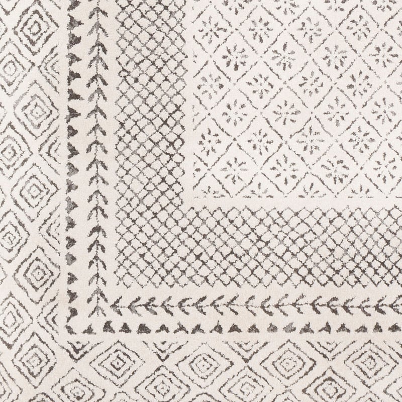 Livabliss Bahar Eclectic Border Area Rug