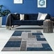 preview thumbnail 1 of 40, L'Baiet Verena Geometric Area Rug 2' X 3' - Blue