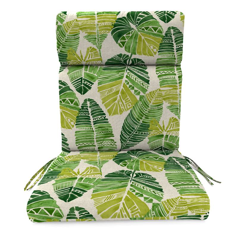 22" x 44" Outdoor Chair Cushion with Ties and Loop - 44'' L x 22'' W x 4'' H