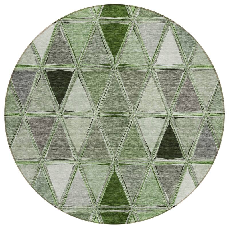 HomeRoots Geometric Transitional Rectangle Outdoor Rug