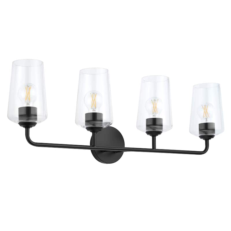 Progress Lighting P300542 Celino 4 Light 33" Wide Vanity Light - Black