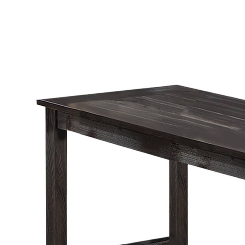 Rectangular Wooden Dining Table in Espresso