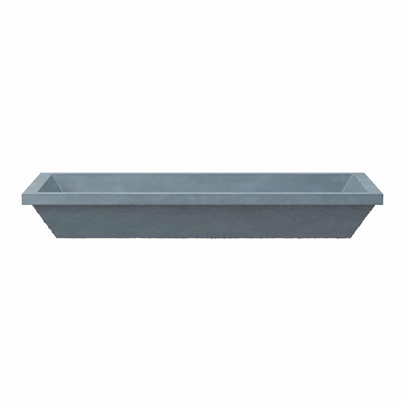 Native Trails NSL3715 NativeStone 37" Rectangular Concrete Undermount