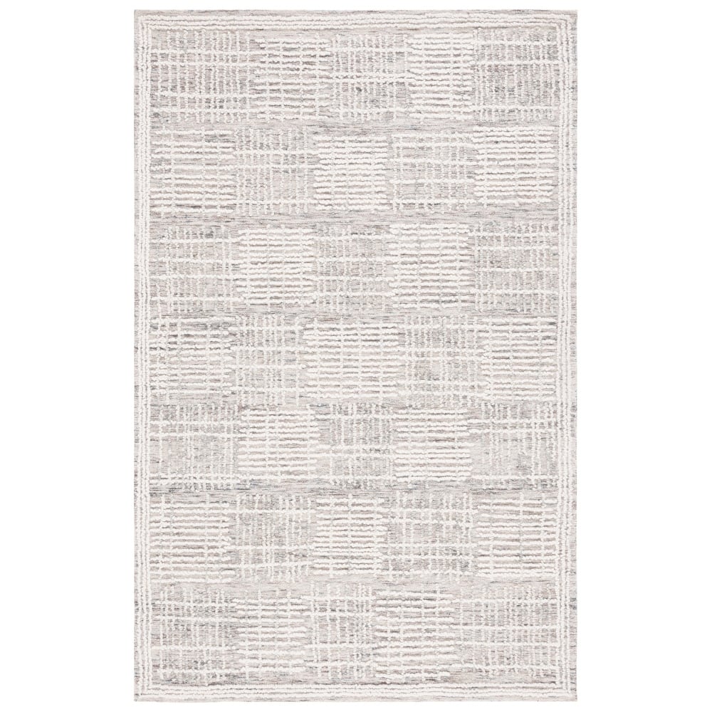 SAFAVIEH Handmade Abstract Anoek Checkered Wool Rug