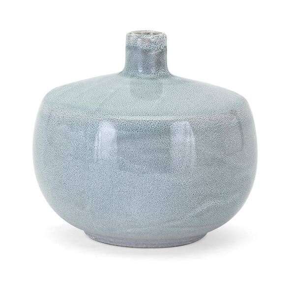 Shop Contemporary Style Decorative Ceramic Vases Gray Set Of