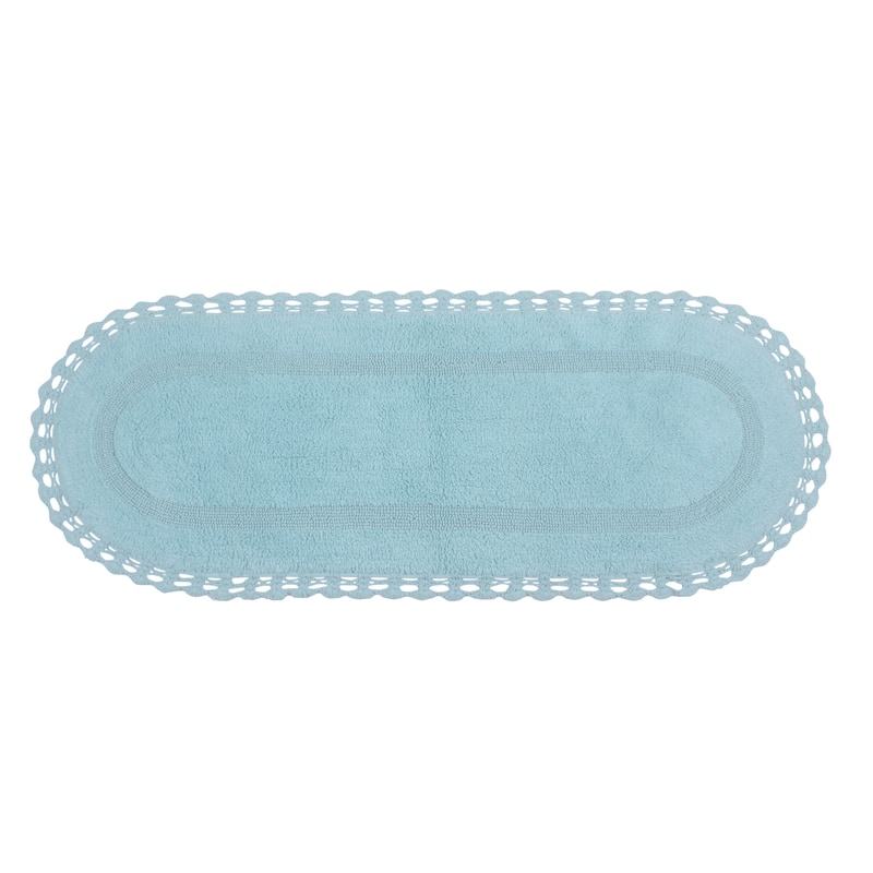 Hampton Contour Rug, Cotton Soft, Water Absorbent, Non Slip U Shape Contour Rug Machine Washable 20"x20" Contour
