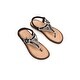 Thumbnail 18, Haute Edition Women's T-Strap Thong Bead and Pearl Comfort Sandals. Changes active main hero.