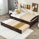 preview thumbnail 23 of 31, Modern Simple Twin Size Platform Bed with Twin Size Trundle Wood Bed Frame for Kids, Teens, Boys or Girls Easy Assembly