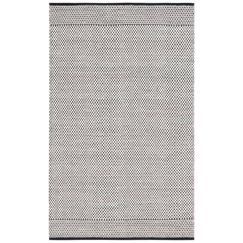 SAFAVIEH Vermont Vinnie Transitional Wool Rug - 8' x 10' - Black/Ivory