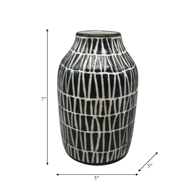 Sagebrook Home Ceramic Vase: Elevate Your Decor with Elegant Home