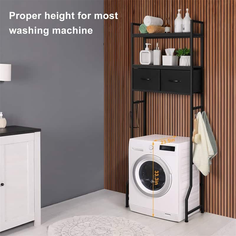 Over The Toilet Storage - 7.88"D x 25.6"W x 63.6"H