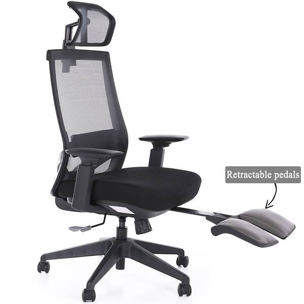 Ergonomic Office Back Mesh Chair With Adjustable Armrests Overstock 30984493