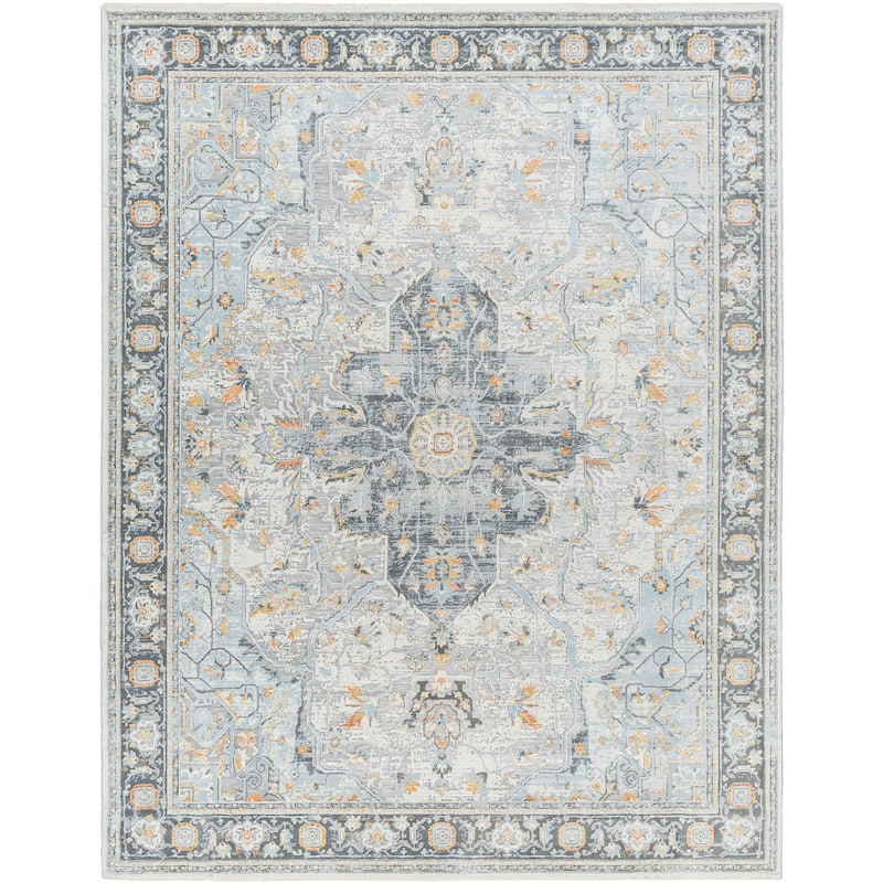 Livabliss Hassler Traditional Medallion Area Rug