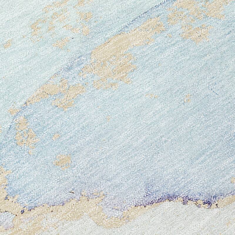 Halo Artistic Abstract Weather Resistant Classic Meets Modern Runner Outdoor Rug