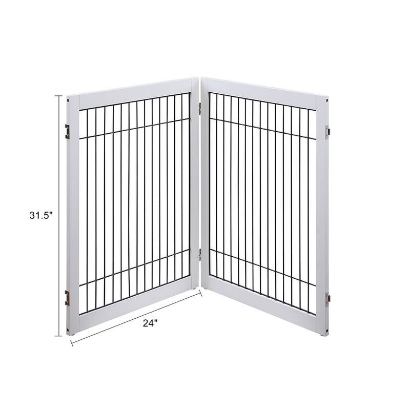 Unipaws Pet Playpen for Dogs, Freestanding 6 Panels Dog Gate