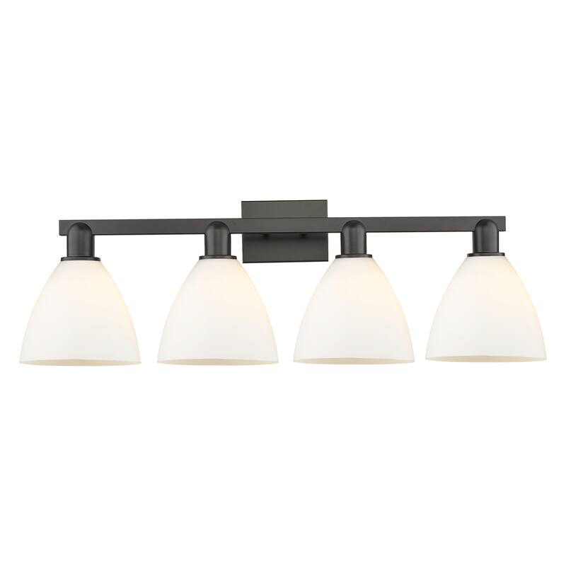 Innovations Lighting Endless Possibilities Arcadia - Bristol - 4 Light 35" Bath Vanity Light - Matte White/Matte Black