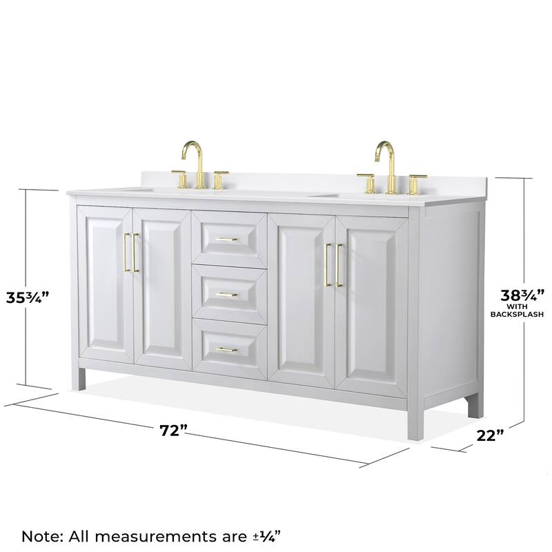 Wyndham Collection WCV252572D-QTZ-US3M70 Daria 72" Free Standing