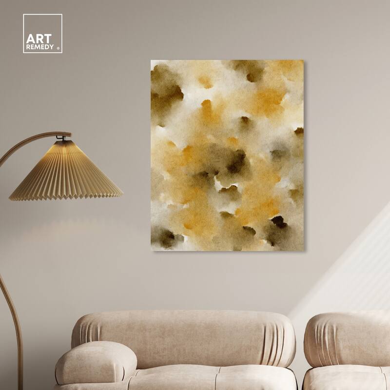 Art Remedy Granola Chocolate Chips Gallery Wrapped Watercolor Boho Abstracts