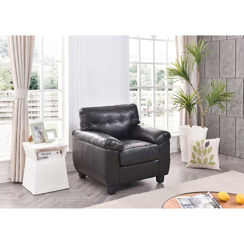 Gallant Faux Leather Chair - Black