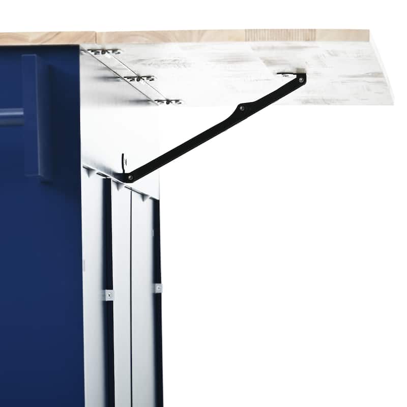52.7 Inch Width Rolling Mobile Kitchen Island with Locking Wheels
