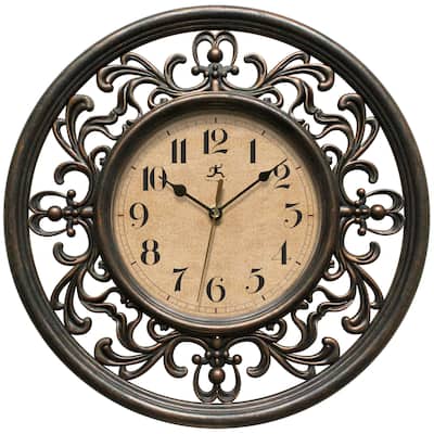 Copper Grove Kaffir 12-inch Round Clock - 12 x 2 x 12