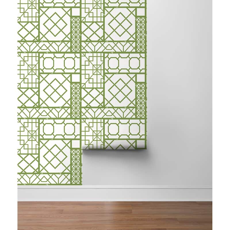 NextWall Garden Trellis Peel and Stick Wallpaper