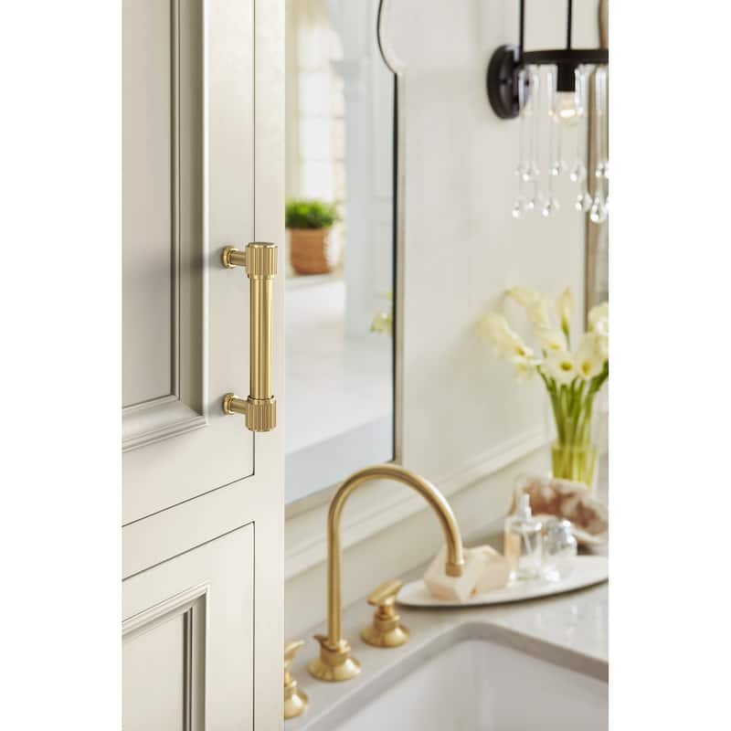 Amerock BP37803 Farewind 3-3/4" Center to Center Fluted Bar Cabinet