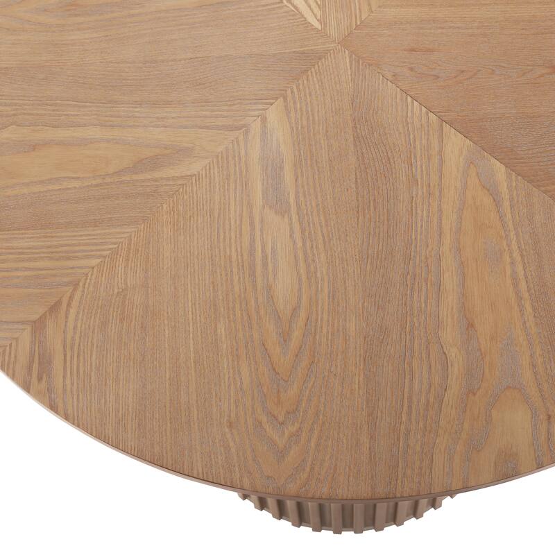 Christopher Knight Home - Barrington Modern 36.61"H Round Counter Height Dining Table with Fluted Cylindrical Iron Base