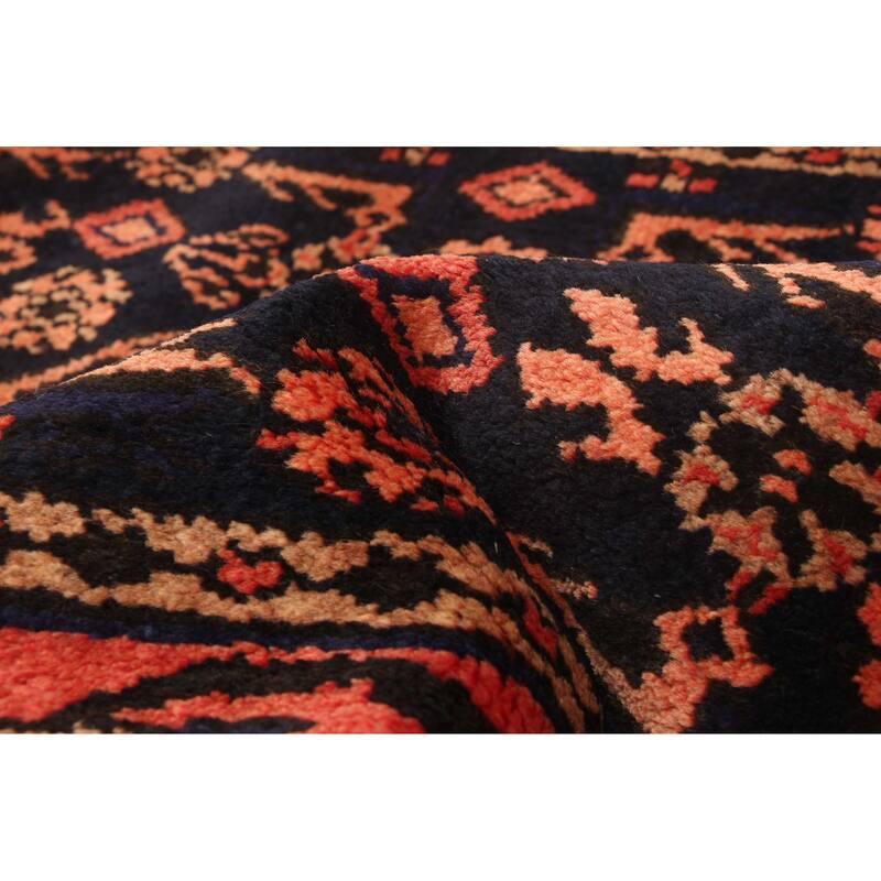 ECARPETGALLERY Hand-knotted Andelz Navy Wool Rug - 3'3 x 10'0