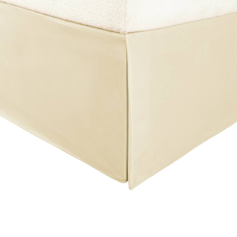 Superior Solid Microfiber Wrinkle-Resistant 15-inch Drop Bedskirt