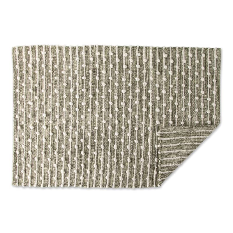 DII Antique Green Recycled Cotton Loop Rug - Big