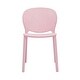 preview thumbnail 3 of 4, Gyna 14 Inch Kids Side Chair, Round Dotted Backrest, Set of 4, Armless, Pink