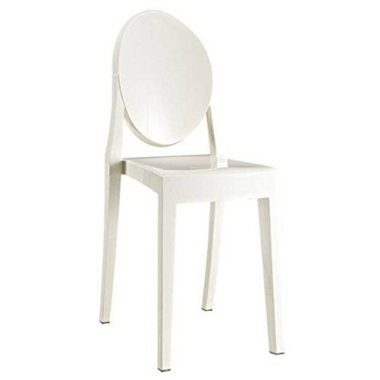 Set of 2 Clear Modern Dining Chair Molded Armless No Arm Side Stackable Plastic Home Office Kitchen Work