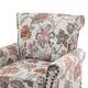 HULALA HOME Nailhead Trim Traditional Accent Armchair with Rolled Arms