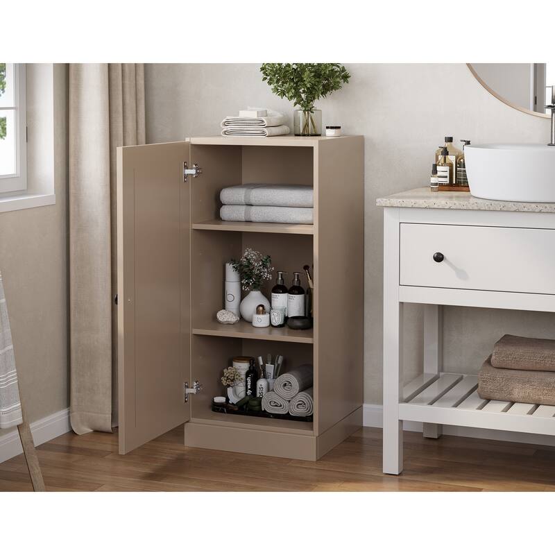 100% Solid Wood 16.5" Bathroom Cabinet with Optional Doors by Palace Imports