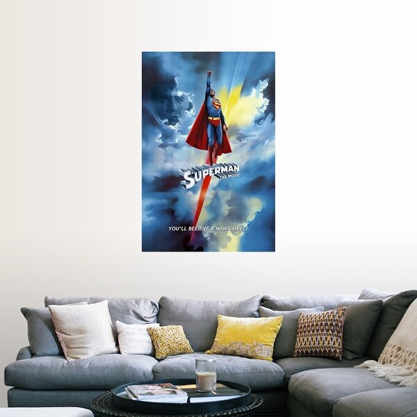 Poster Superman 1978 Sur Toile - 20x30 Cm | Décoration Chambre, Bureau | Cadré Ou Non | Impression Haute Qualité - 9