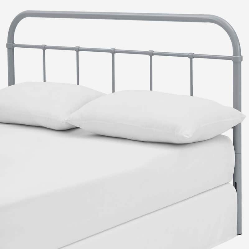 Lomita Classic King Size Grey Metal Headboard