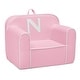 preview thumbnail 2 of 1, Delta Children Personalized Monogram Cozee Chair - Customize with Letter N