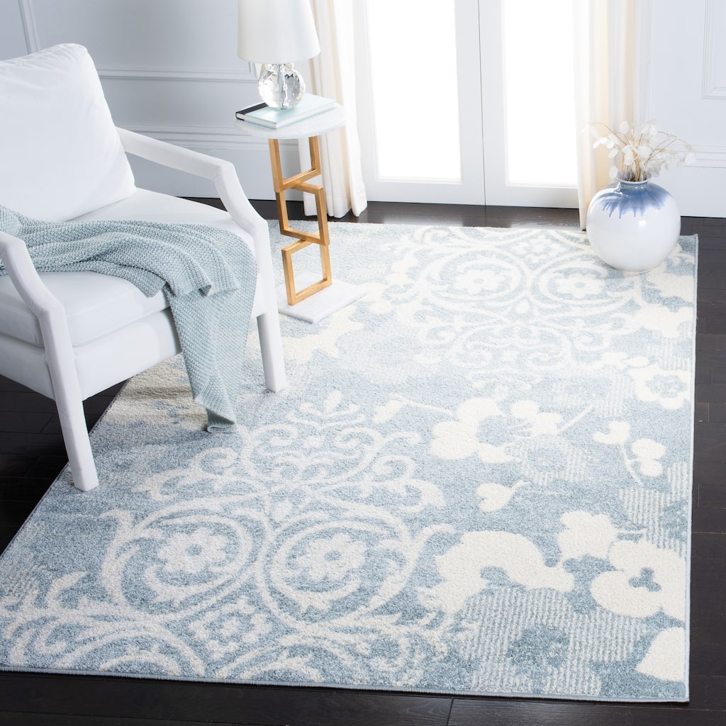 SAFAVIEH, Adirondack Rena Damask Floral Distressed Rug - 9' x 12'