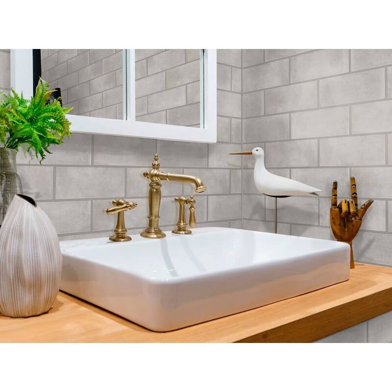 Shaw 491TS Halftone - 4" x 8" Rectangle Floor and Wall Tile - Glossy